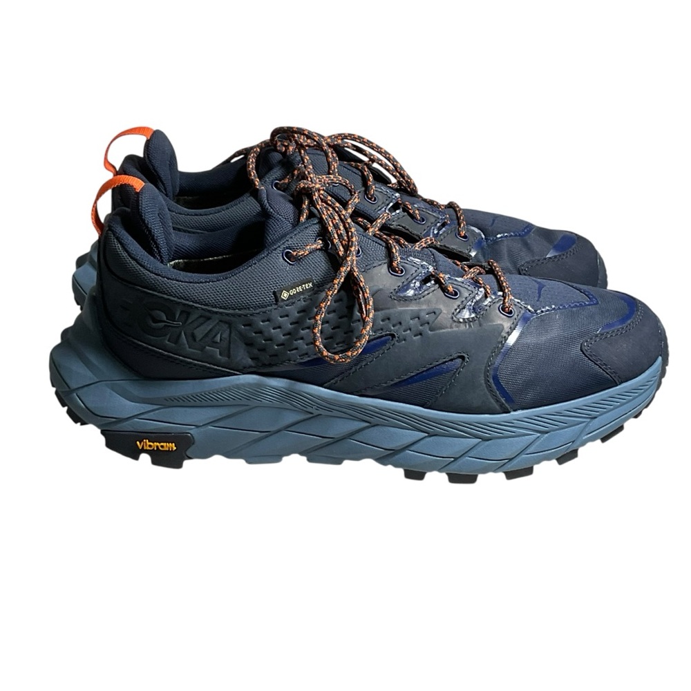 Hoka Anacapa Low GTX Gore-Tex Hiker Navy Blue. Like New. Size Men's 9.5D - Picture 2 of 9